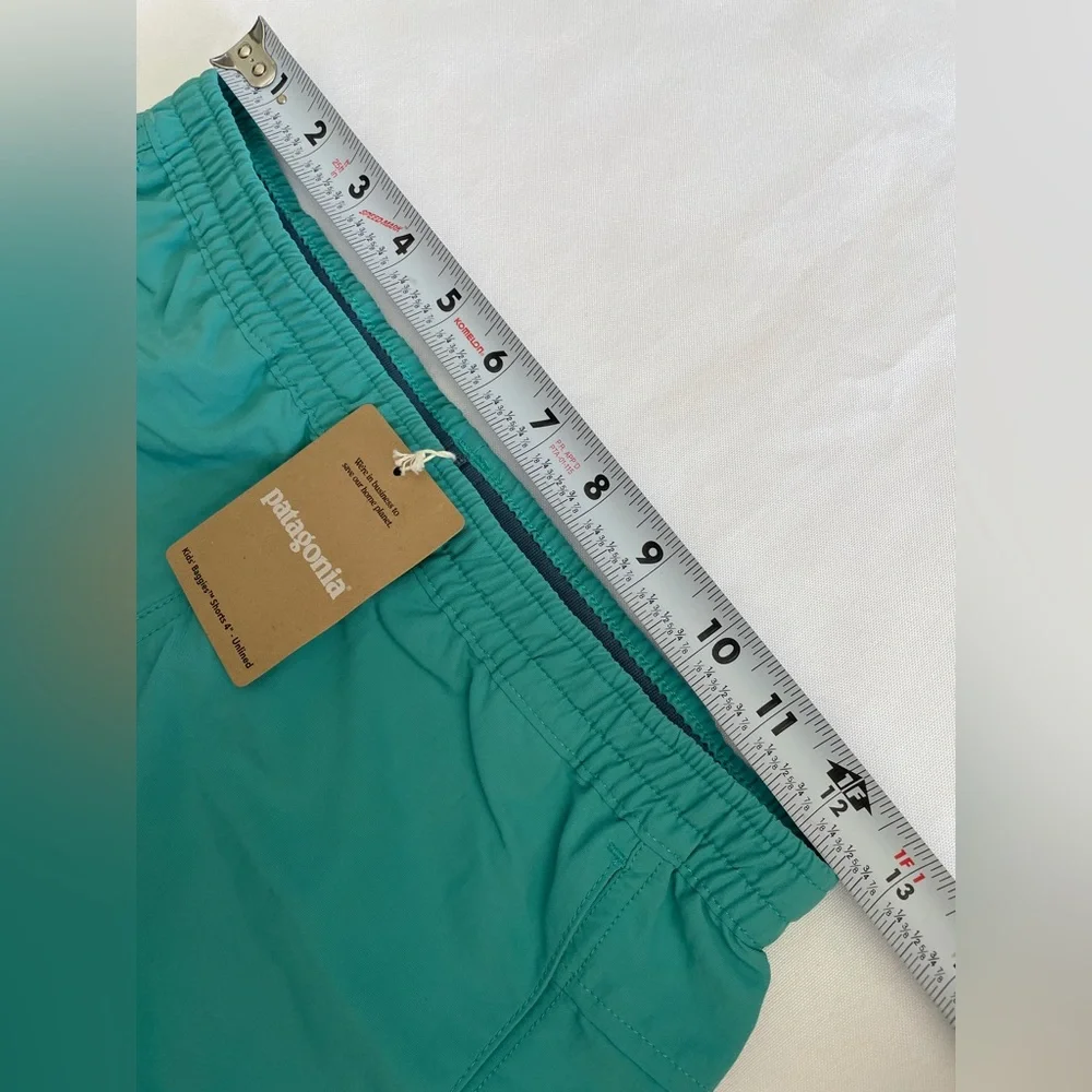 Patagonia Baggies 4" Shorts Kids' Size L/12 Subtidal Blue SP24 - Picture 4 of 9